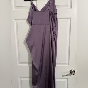 Purple Silk Cocktail Dress